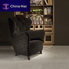 Traditional armchair A1380fabriccherrywoodbergere