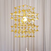 Pendant lamp Terrace brassoriginal designcorded