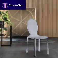 Contemporary chair ANNA indoorfabricsteel base