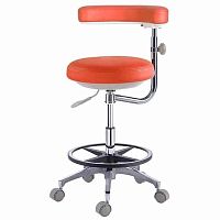 Dental stool TD01rotatingon casterswith backrest