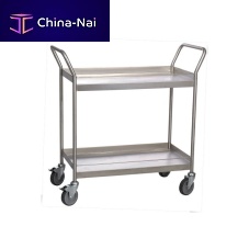 Transport trolley servicestainless steel2 levels