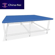 Fabric cutting table for fabric padding