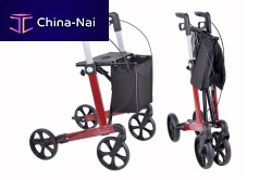 4-wheel rollator Serverwith basketwith seatheight-adjustable