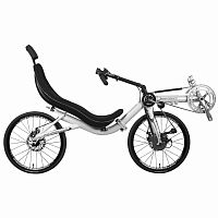 Crank-propelled recumbent bicycle Conqueradultwhite