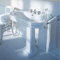 Wall-mounted washbasin 043860ceramicwith mixer taphigh-gloss