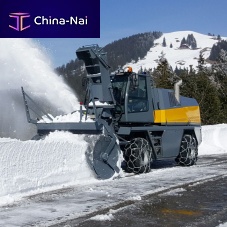 Truck-mounted snow blower boosterfor runway