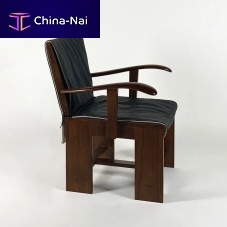 Traditional armchair 1934fabricleathersolid wood