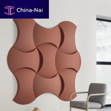 Wall-mounted sound-absorbing panel SKY metalother shapescolored