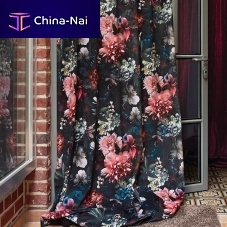 Curtain fabric VERONA floral patternpolyestervelvet