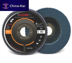 Zirconium-coated flap disc finishingfor stainless steel