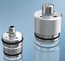 Pneumatic cylinder double-actingshort-travel