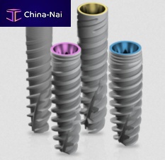 Tapered dental implant Touareg CloseFit titaniuminternal hexagonself-cutting