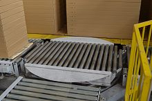 Roller conveyor horizontalgravityswivel
