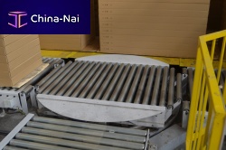 Roller conveyor horizontalgravityswivel