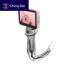 Pediatric video laryngoscope UED-A serieswith integrated video monitorwith blade