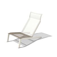 Contemporary sun lounger Alva LAL317Batyline®aluminumstackable