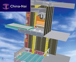 Ship freight elevator