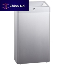 Bathroom trash can ELITEwall-mountedfree-standingbrushed stainless steel
