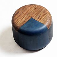 Contemporary stool MAL solid woodplywoodteak