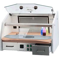 Dental laboratory workstation with light 14805000liftingstainless steel