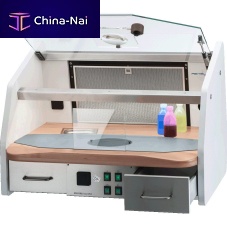 Dental laboratory workstation with light 14805000liftingstainless steel