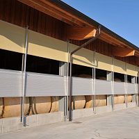 Aluminum windbreak panel Lubratec® stainless steeltextileindustrial