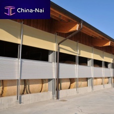Aluminum windbreak panel Lubratec® stainless steeltextileindustrial