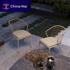 Contemporary chair FENSIoutdoorfabricstainless steel