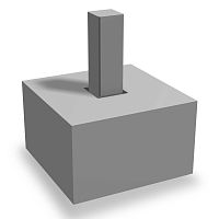 Concrete footing precastreinforced concrete