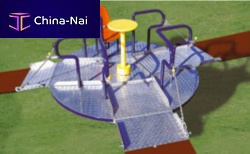 Disabled person playground spinner