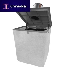 Plastic waste container KONCEPTrear loading