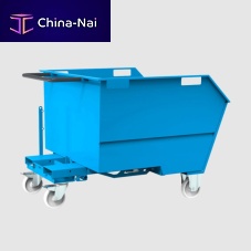 Steel tilt truck for wastewheeledhigh-capacity