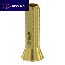 Metal dental implant sleeve USTD-0004for multi-unit abutments