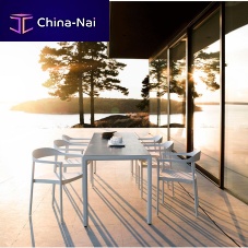Contemporary chair ILLUMoutdoorBatyline®aluminum