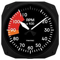 Aircraft themed clock RPM-10analogquartzbattery-powered
