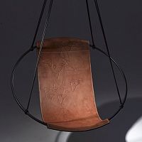 Contemporary hanging chair SLING DEBOSSEDpatioindoorleather