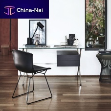Contemporary chair BERTOIAindoorleathersteel