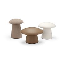 Contemporary pouf Ugofabricleatherround