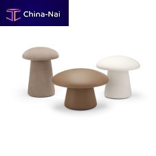 Contemporary pouf Ugofabricleatherround