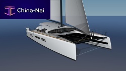 Catamaran sailing yacht ORC 52.2cruising4-cabinwith open transom