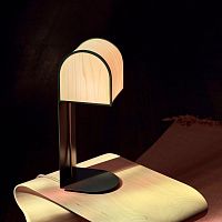Table lamp OSCAwood veneercontemporarycorded