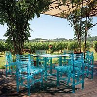 Contemporary garden chair A'mareoutdoorpolycarbonatepolycarbonate base