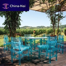 Contemporary garden chair A'mareoutdoorpolycarbonatepolycarbonate base