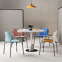 Contemporary chair KELLYindoorpolypropylenewooden base