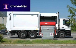 Waste recycling waste compactor CMPL7ETSBmobilehydraulicside-loading