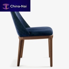 Contemporary chair CLOEindoorleathersolid wood base
