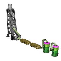 Medical waste treatment plant gaseous