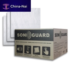 Ceiling acoustic panel SONIGUARDpolyester fibersquarewhite