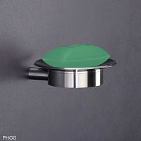 Wall-mounted soap dish ATSOLbrushed stainless steelsatinpolished