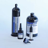 UV-polymerized adhesive DELO KATIOBOND epoxyfor plasticsfor metal
